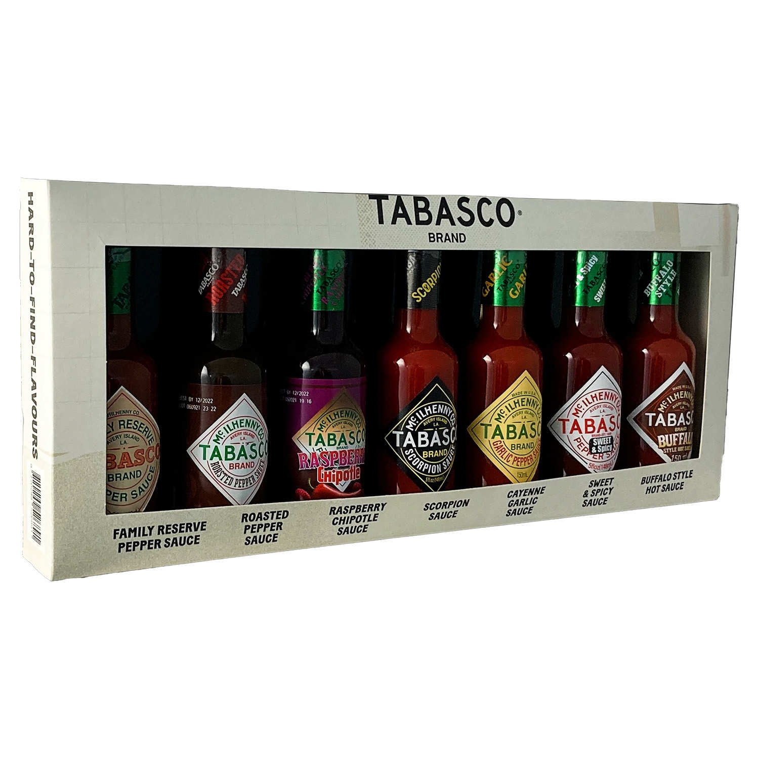Coffret Tabasco Hard to Find - 7 saveurs x 150ml - Mc Ilhenny - Tabasco  brand