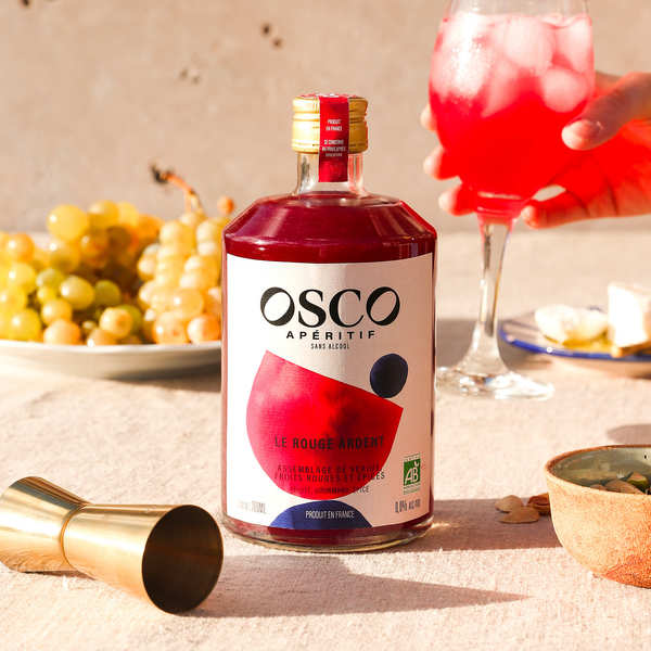 Osco Le Rouge Ardent - Base pour cocktails sans alcool bio - Osco