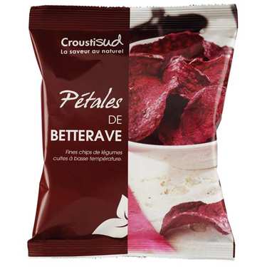 Chips de betterave bio sans sel Chips de betterave bio sans sel