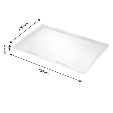 Bac à pâtons GN 1/1 blanc 12L (530x325x90mm) - Gilac - Gilac