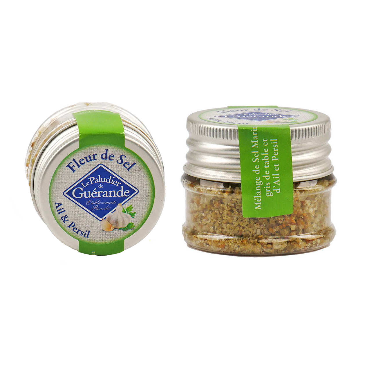 Mini fleur de sel de Guérande ail & persil Le Paludier de Guérande
