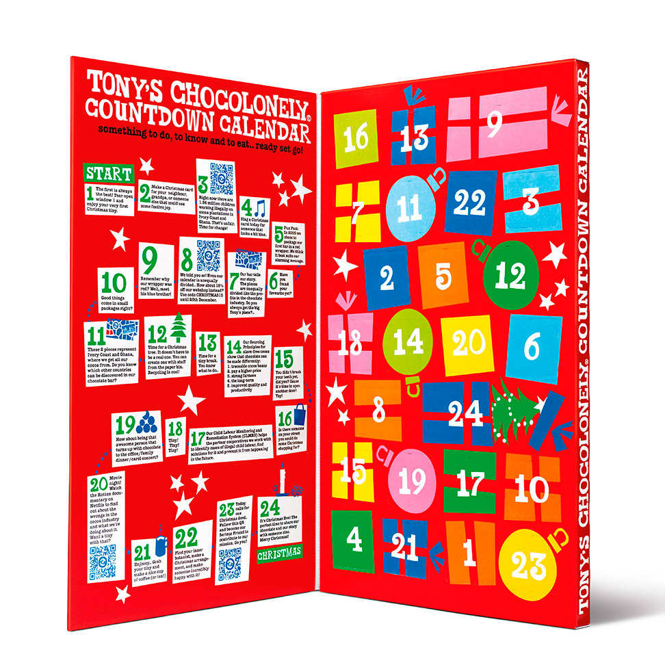 Calendrier De L Avent G Ant Chocolat Tony S Chocolonely Tony S