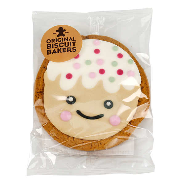 POWERHAUS24 Paris Christmas House Boîte métallique de qualité alimentaire pour biscuits et pain d'épices, 9,5 x 9,5 x 27,5 cm, édition de Noël avec 2 recettes