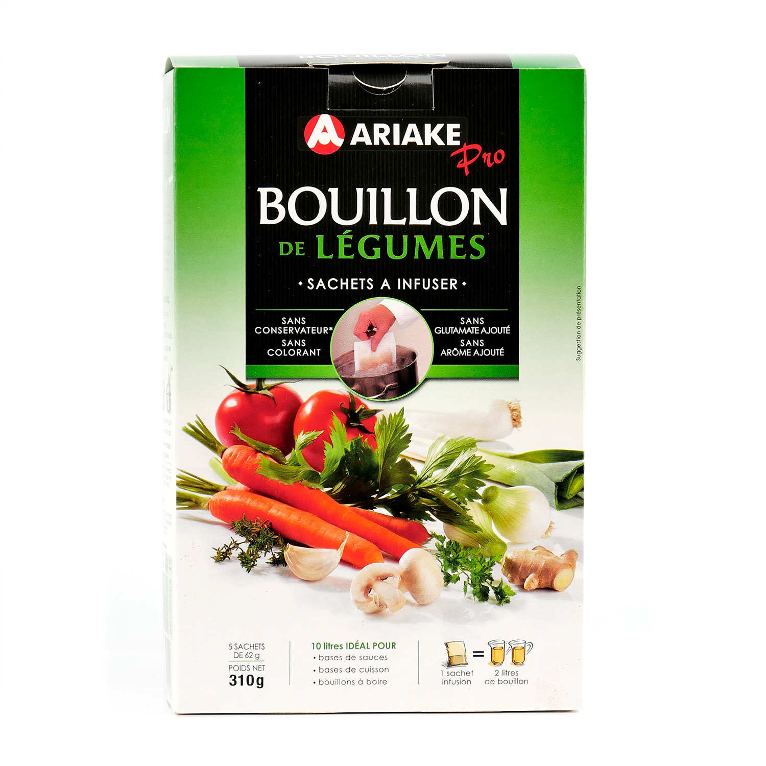 Bouillon de légumes Ariaké - 5X62g