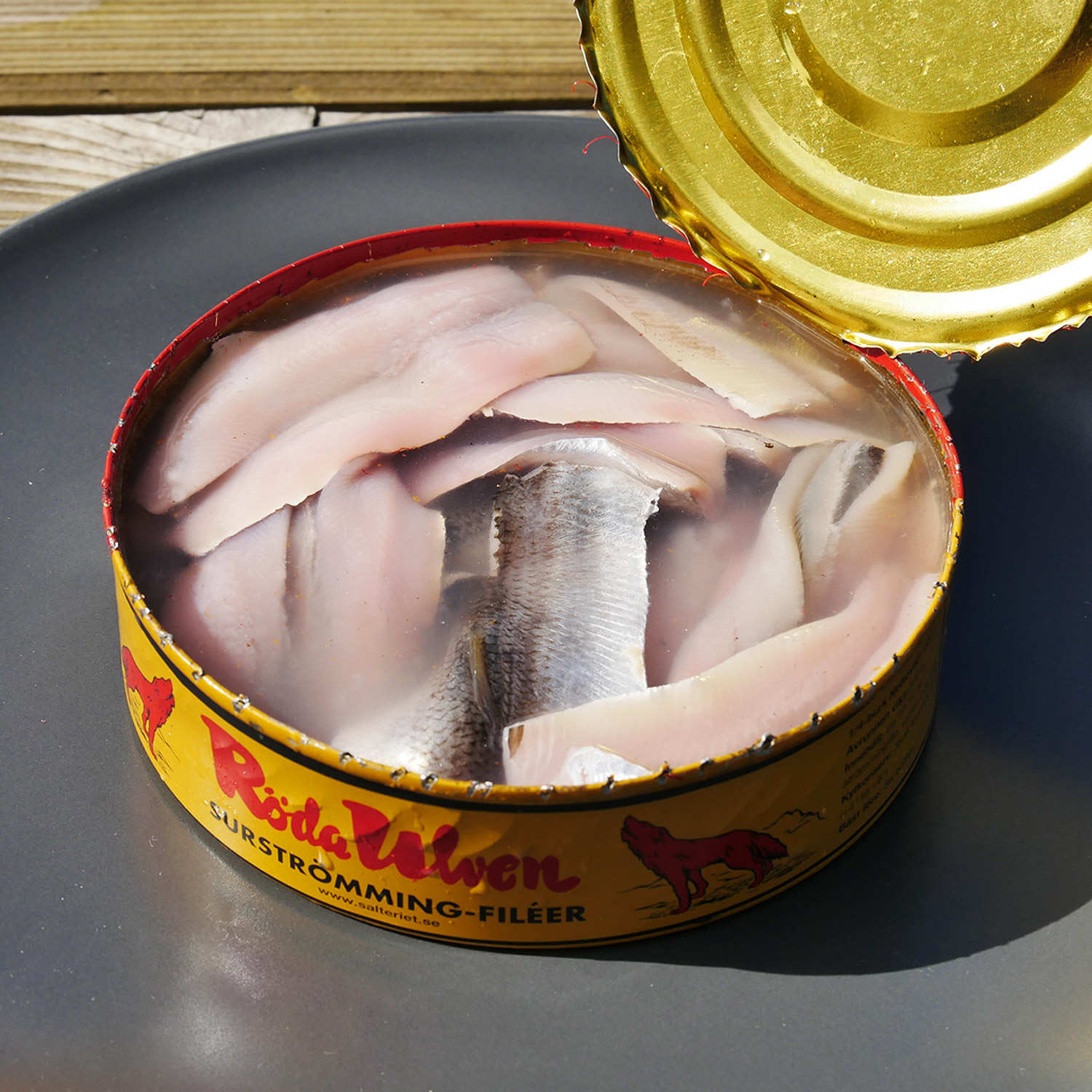 Surstr mming Canned Swedish Fermented Herring R da Ulven