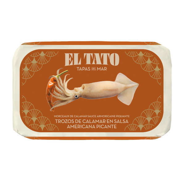 Morceaux de calamar sauce armoricaine piquante - El Tato