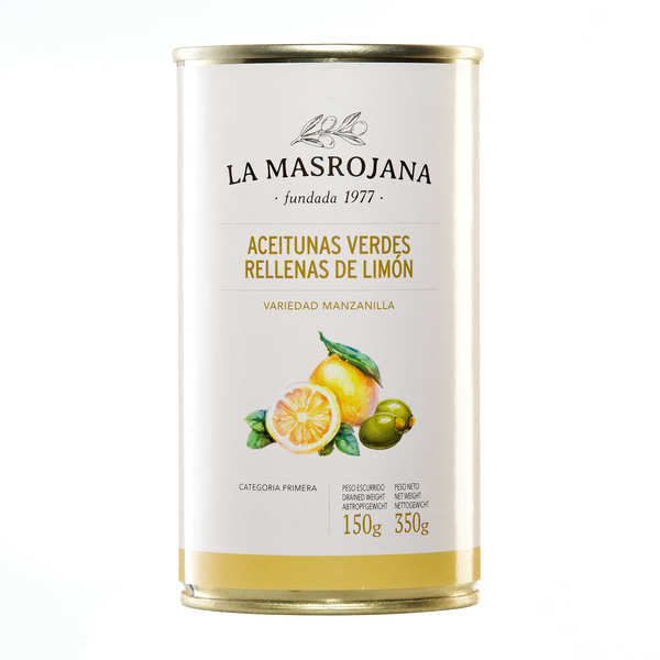 Green olives stuffed with lemon - La Masrojana