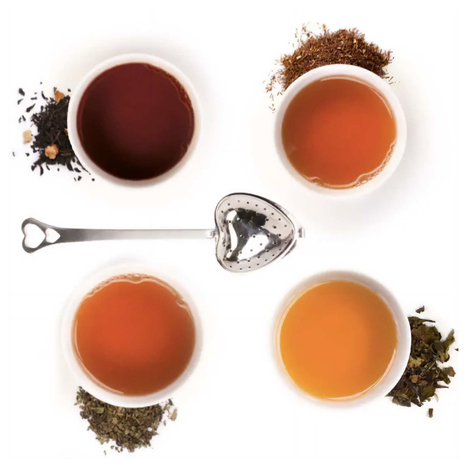 3 thés BIO + 2 Fleurs de thé + Filtre à thé - Mingtea bv