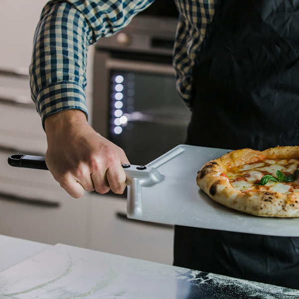 Pelle pizza à mètre perforée 30 x 60 cm Gi.Metal