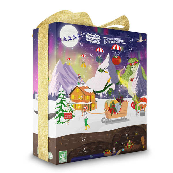 Calendrier de l'Avent Potager Dr. Jonquille & Mr. Ail - détail des sachets de graines