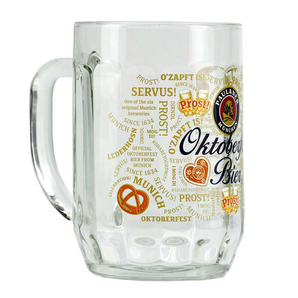 Paulaner Munich Jarra De Cerveza De Oktoberfest + Lata De Cerveza Oktoberfest De 1 Litro