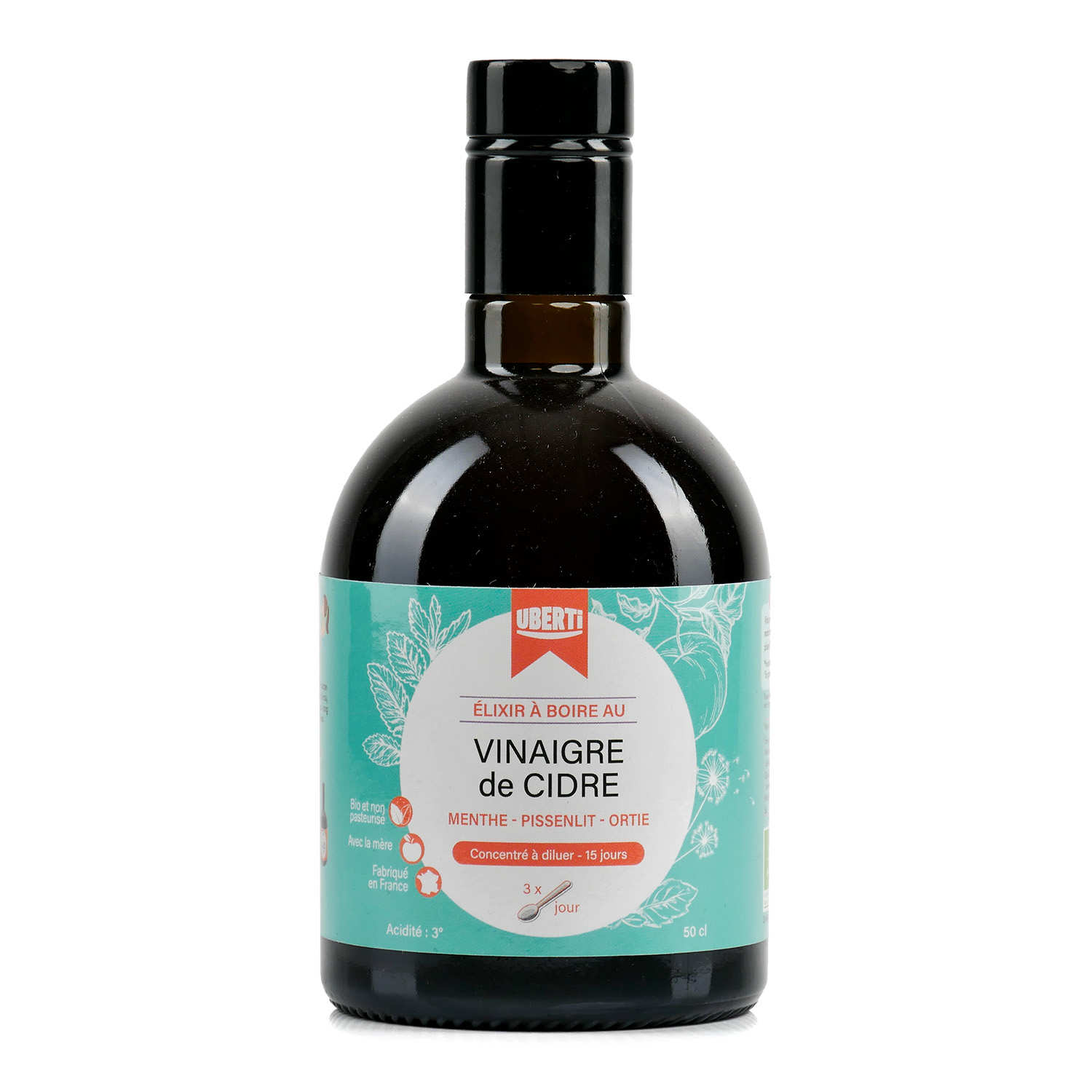 Élixir Uberti à boire vinaigre de cidre Menthe, Pissenlit, Ortie Uberti — free download