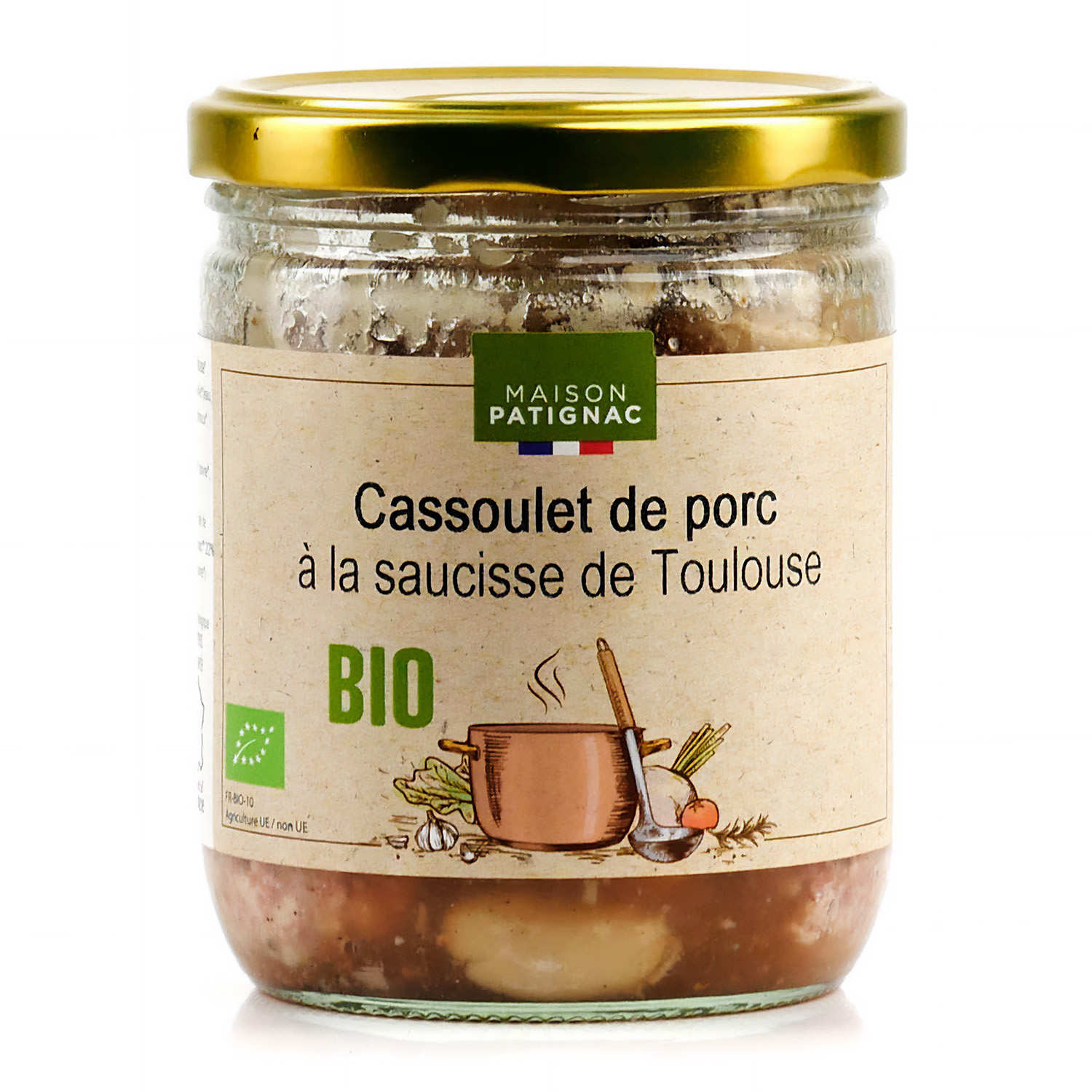 Cassoulet De Porc à La Saucisse De Toulouse Bio Maison Patignac