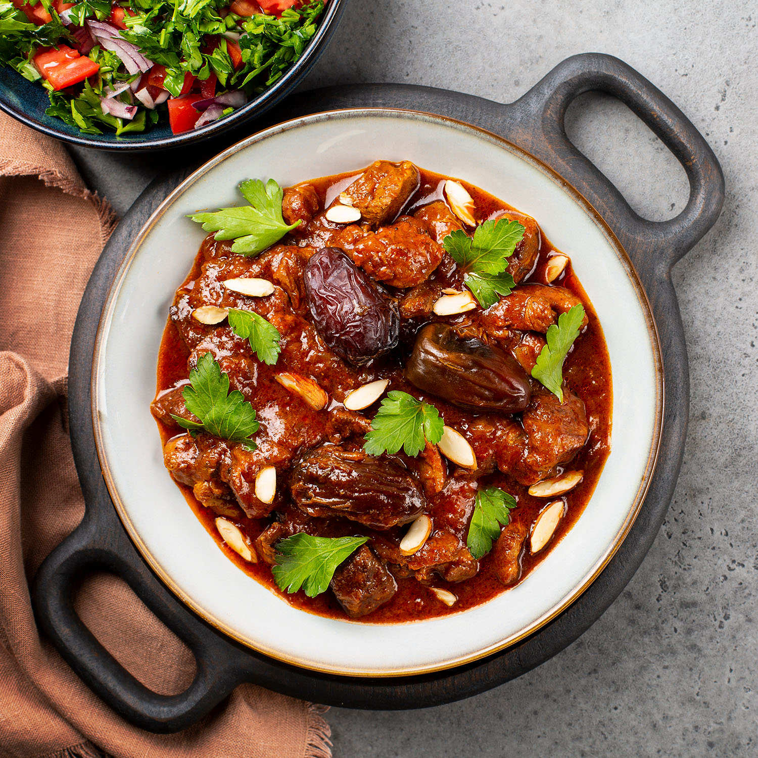 Kit recette Tajine au poulet, dattes et amandes (4 pers.)