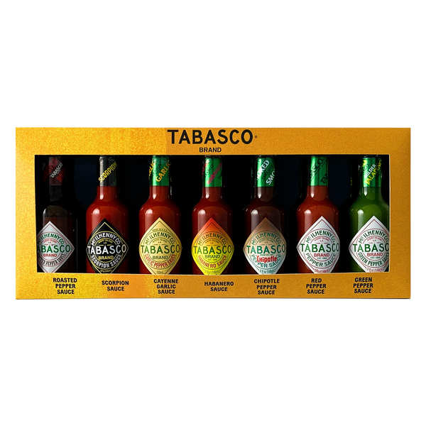 Tabasco Sizzling Set - 7 flavors x 150ml - Mc Ilhenny - Tabasco brand