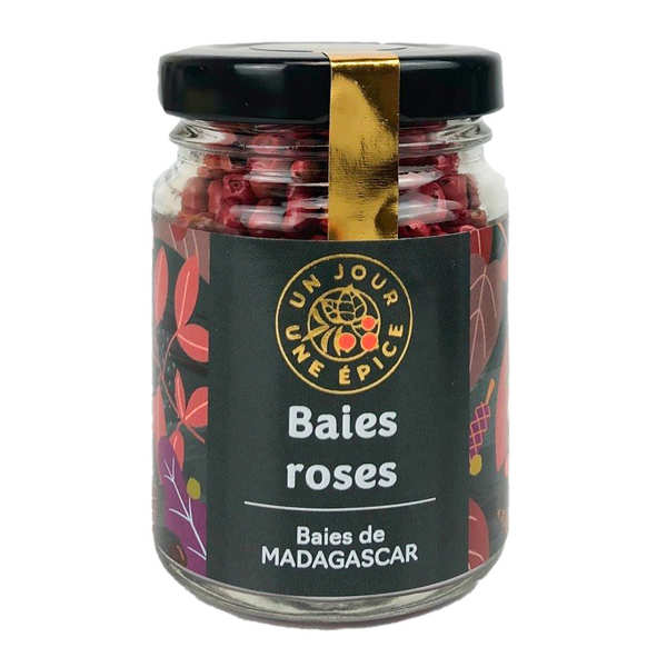 Baies roses de Madagascar - Pot compatible tête de moulin - Pot de 20g
