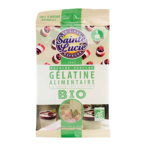 Sainte Lucie - Feuilles de gélatine alimentaire Bio