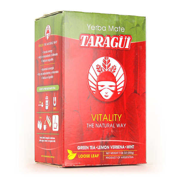 Yerba mate flavoured with green tea Taragüi