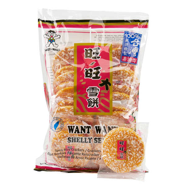 Shelly Senbei Spicy Rice Crackers - Want Want