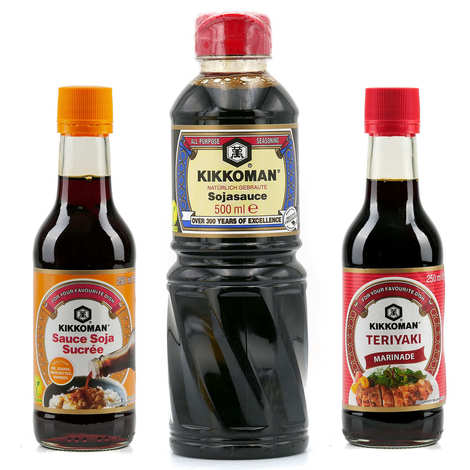Kikkoman - Assortiment de 3 sauces Kikkoman