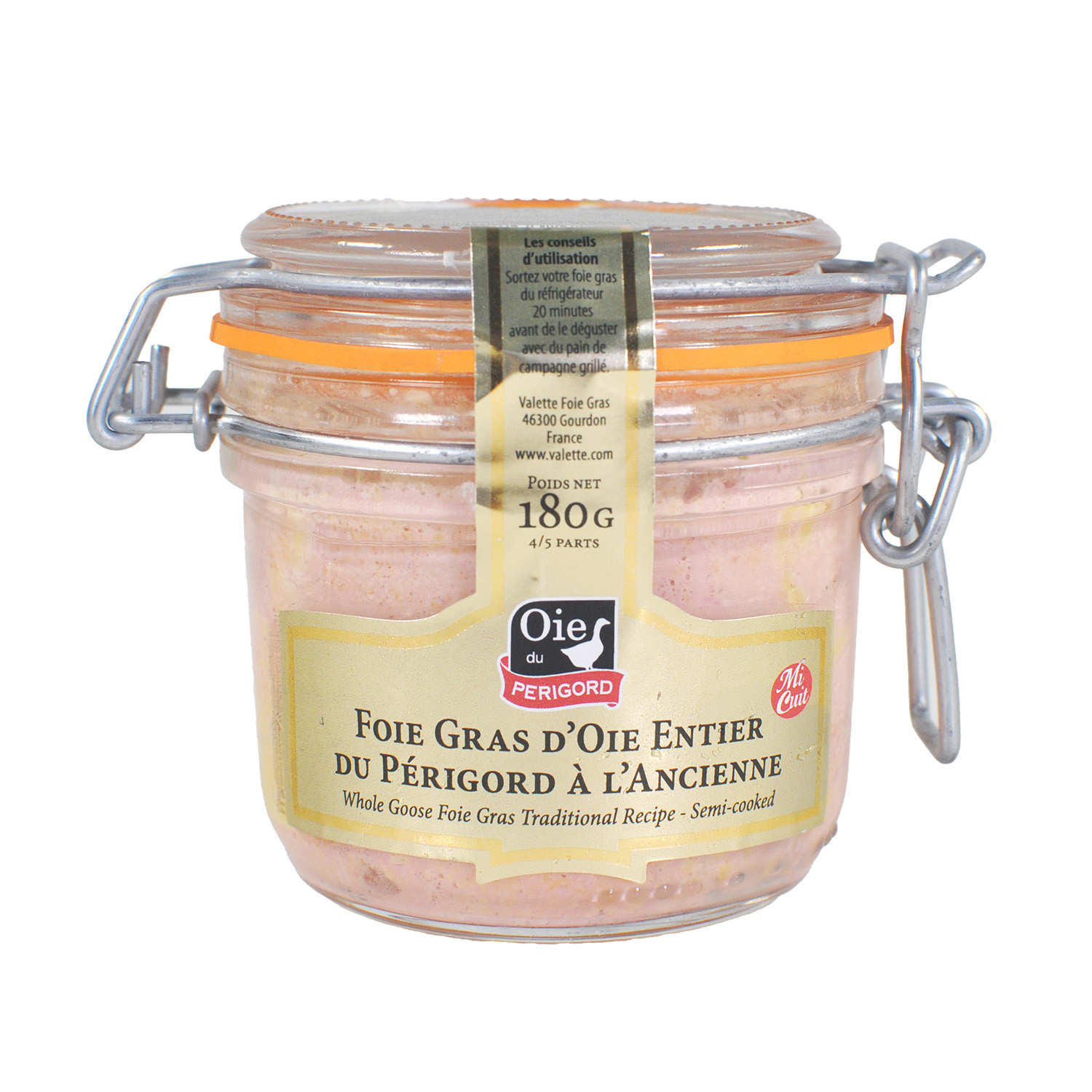 Foie gras d'oie entier micuit à l'Ancienne du Périgord Valette