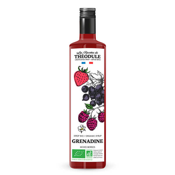 Sirop de grenadine bio  - Bouteille de 50cl