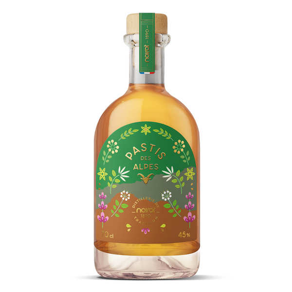 Pastis des Alpes Noirot 45% - Bouteille de 70cl