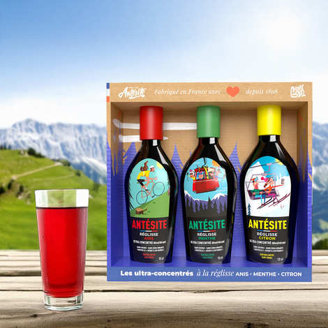 Antésite - Coffret Gary Godel de 3 ultra-concentrés à la réglisse Anis, Menthe et Citron - Antésite