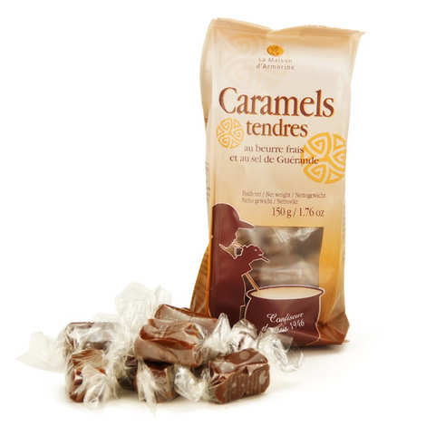 Boîte bois Caramels Fondants Beurre salé