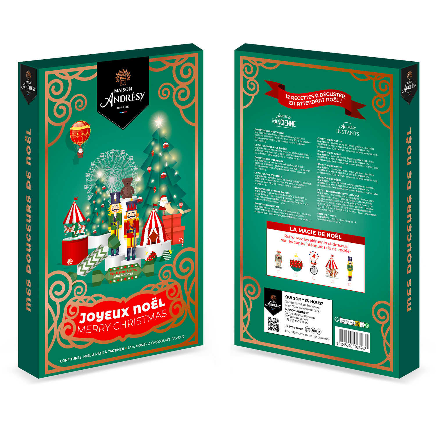 Andrésy Homemade Jams Advent Calendar Andresy confitures