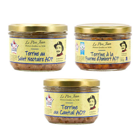 Le Père Jean - Lot de 3 terrines Père Jean aux fromages