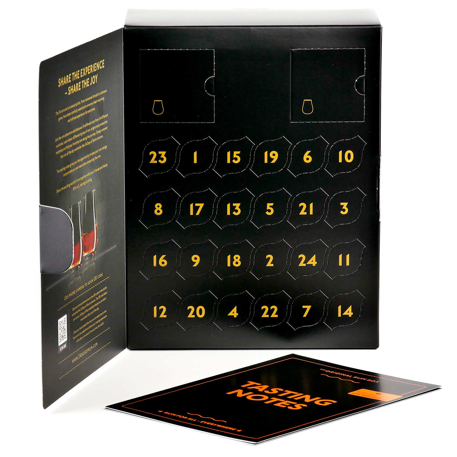 Black Edition Advent Calendar 24 Days of Rum 24 miniatures