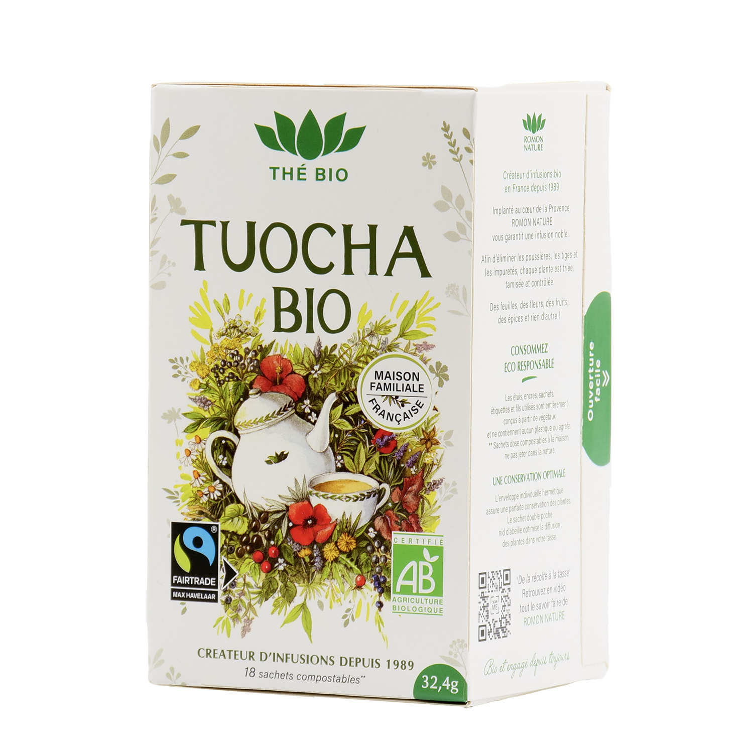Organic Tuocha black tea in bags Plant'asia