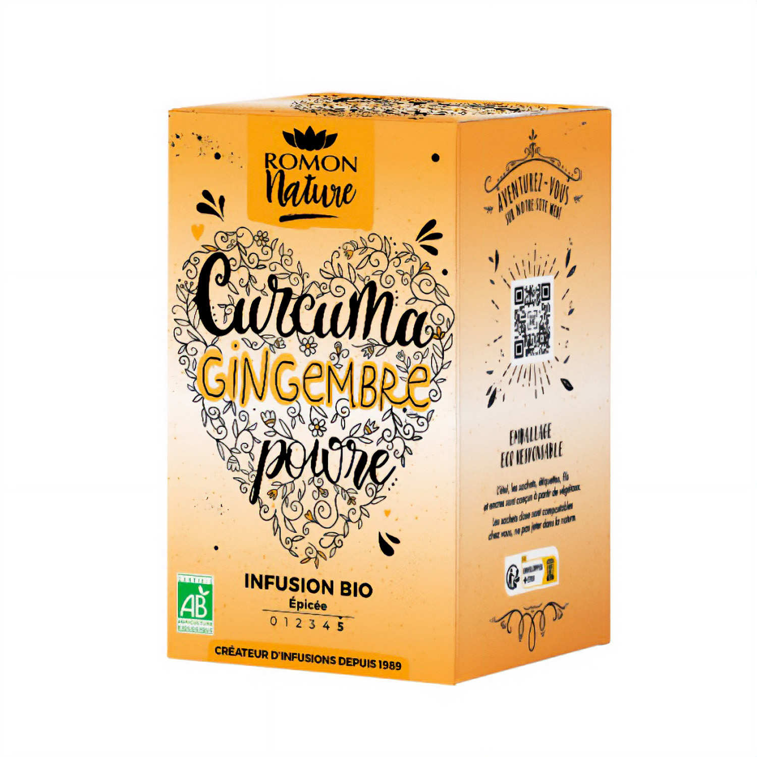 Herbal teas Turmeric Ginger Pear organic Romon Nature