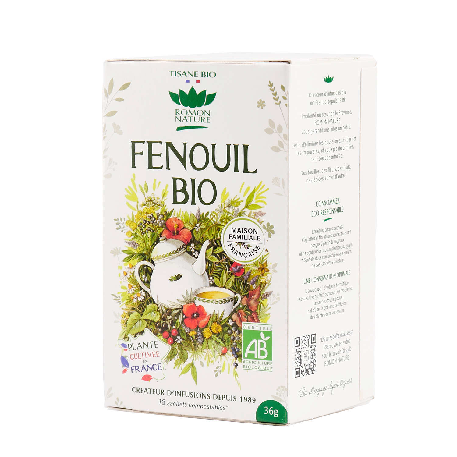 Organic Fennel Herbal Tea Romon Nature