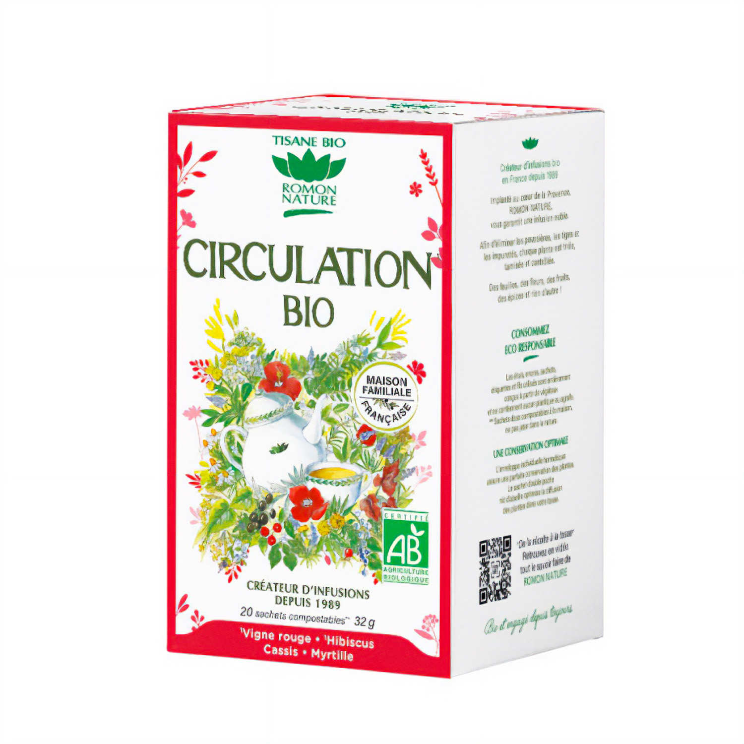 Tisane Circulation bio Romon Nature