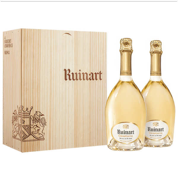 Ruinart Champagne 2 Blanc de Blancs wooden box - Ruinart