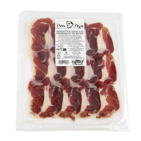 Don Pepe - Epaule Ibérique  30 mois - Assiette de jambon tranché