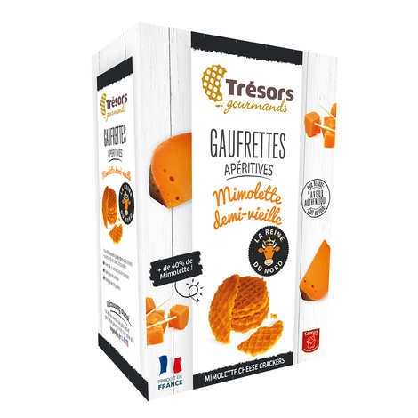 Trésors Gourmands - Gaufrettes apéritives à la Mimolette demi-vieille