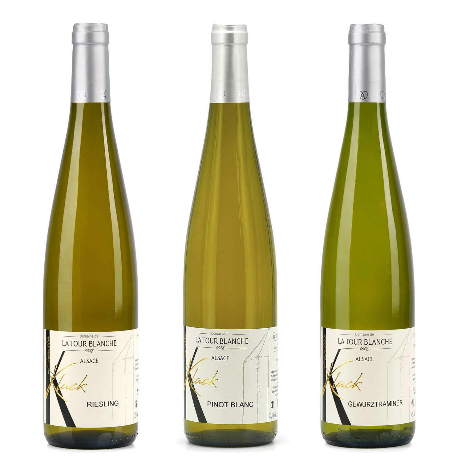 Lot découverte 3 vins blancs d’Alsace (riesling, gewurztraminer, pinot ...