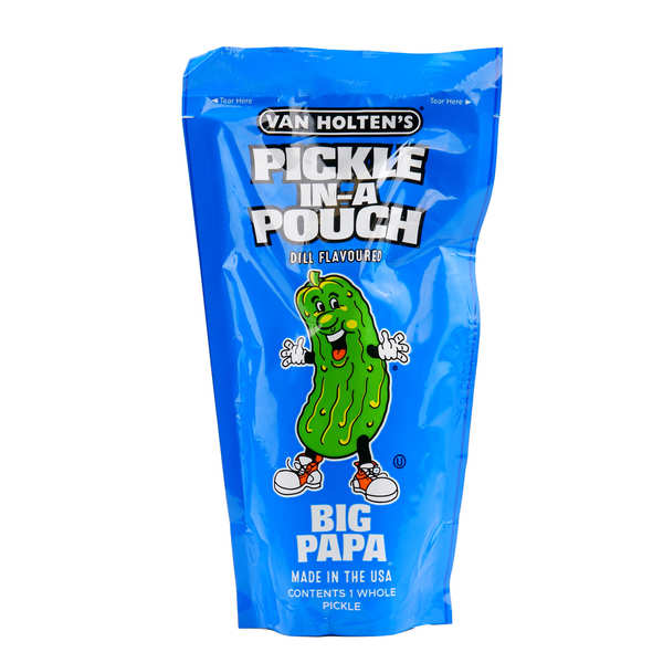 Pickle Large Big Papa Pickle Van Holtens - Giant Pickle in Individual Bag