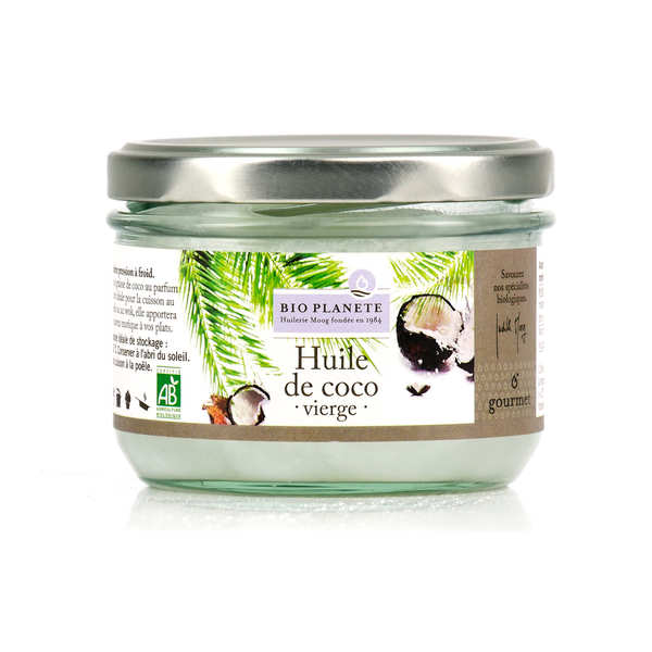 Huile de coco vierge bio et Fair Trade - Pot de 200ml