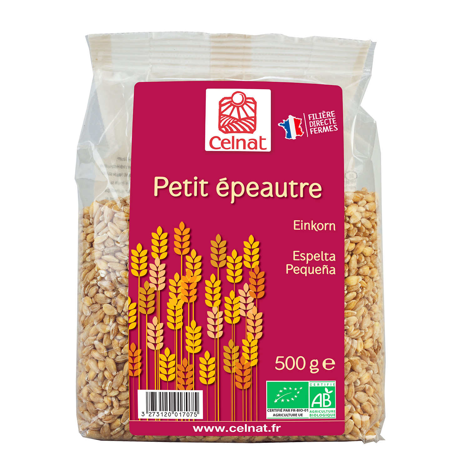 Petit épeautre Bio 500g, Celnat