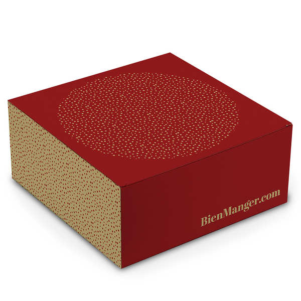 Lot - Jarre en porcelaine blanche décorée en rouge de fer de pivoines