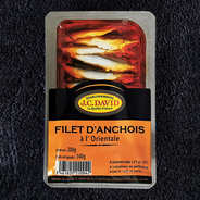 Filet d'anchois frais mariné à l'orientale