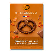 Bretzels chocolat au lait - Eclats de caramel