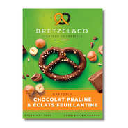 Bretzels chocolat praliné – Eclats de feuillantine