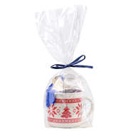 Tasse de Noël garnie de chocolats fins assortis