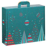 Valisette carton bleue