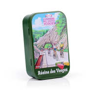 Boîte de bonbons en fer décorée Résine des Vosges